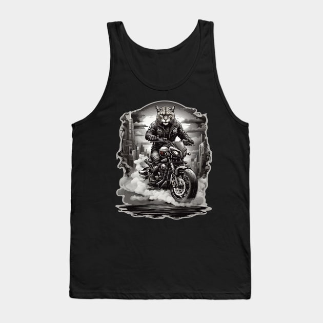 Cougar Black Rider Tank Top by chuseco3